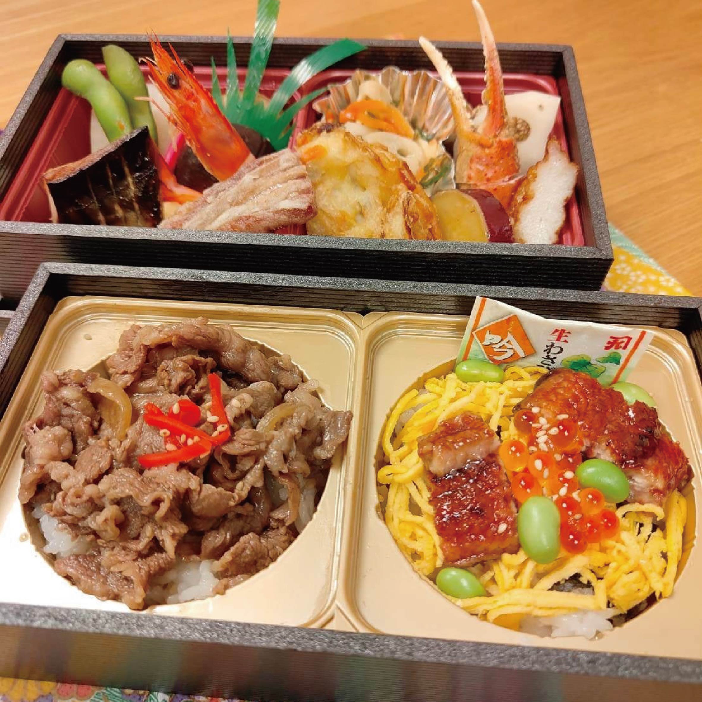 枕崎会席弁当＿枕崎牛しぐれ飯